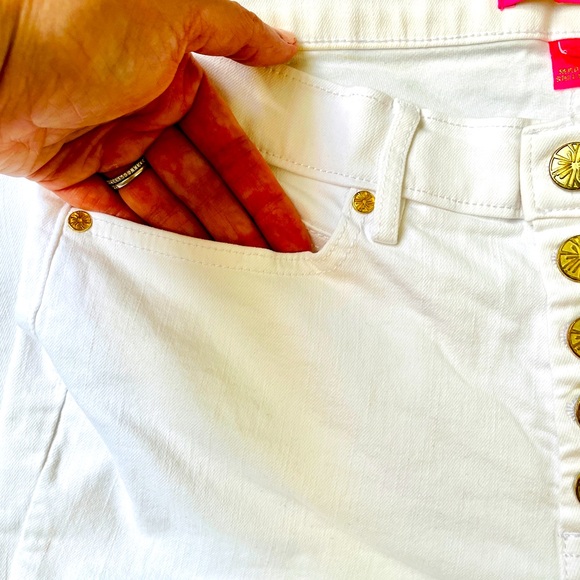 NWOT🌸🌺Lily Pulitzer 🌺🌸White Jeans Women’s 8 - Picture 3 of 7
